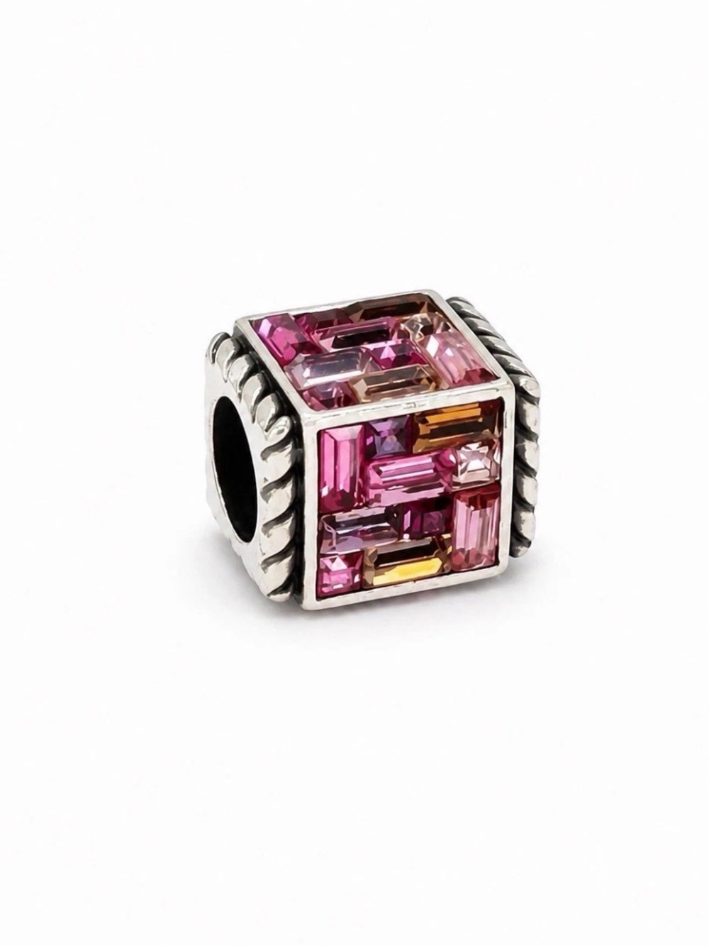 🆕💕Brighton Pink SWAROVSKI CRYSTAL Crystal Charm/Spacer/Bead! Beautiful